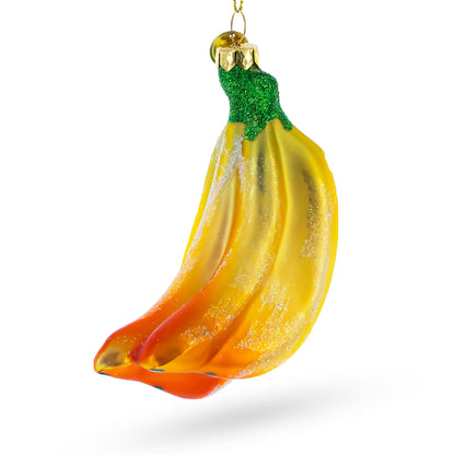 Bananas Glass Christmas Ornament