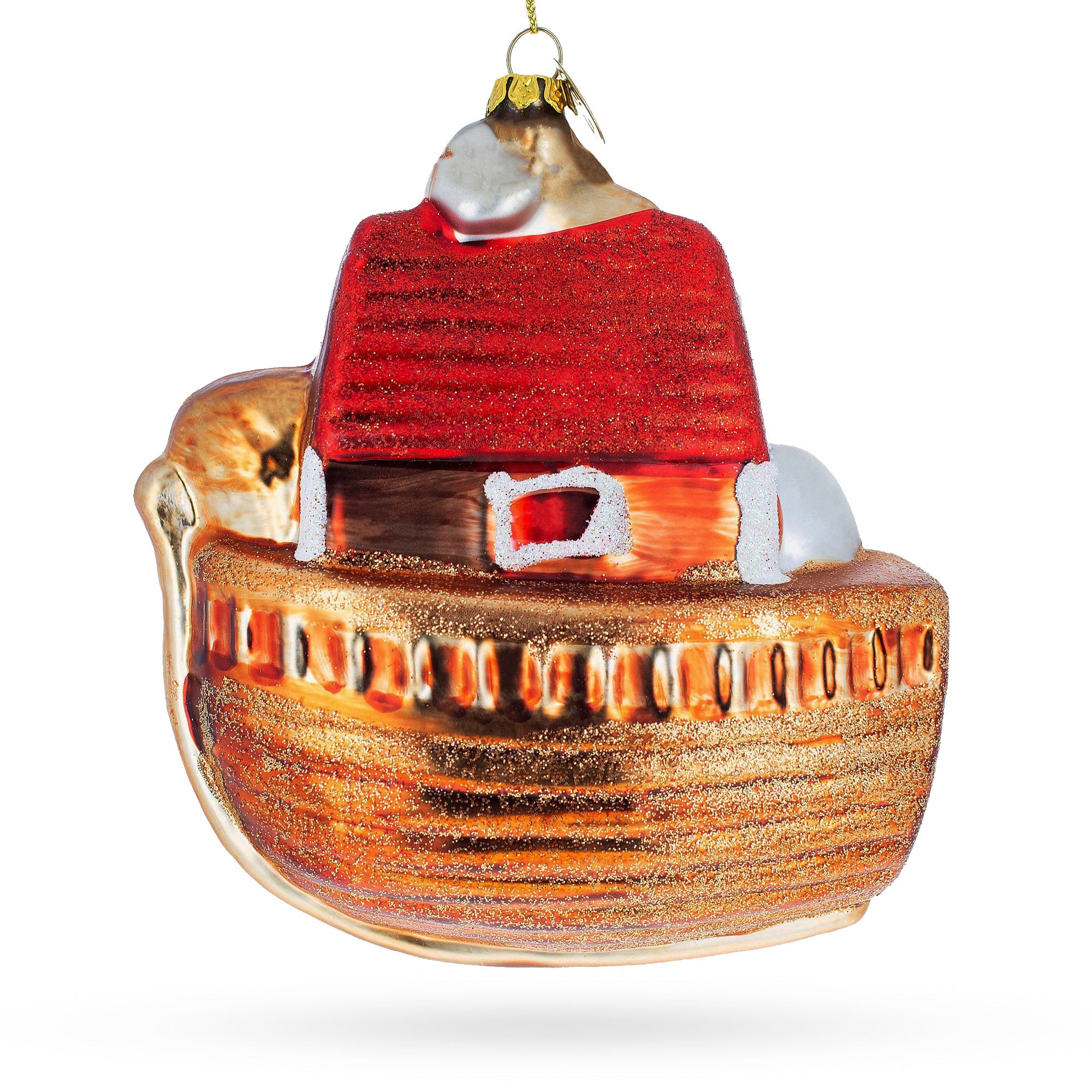 Timeless Noah's Ark Glass Christmas Ornament