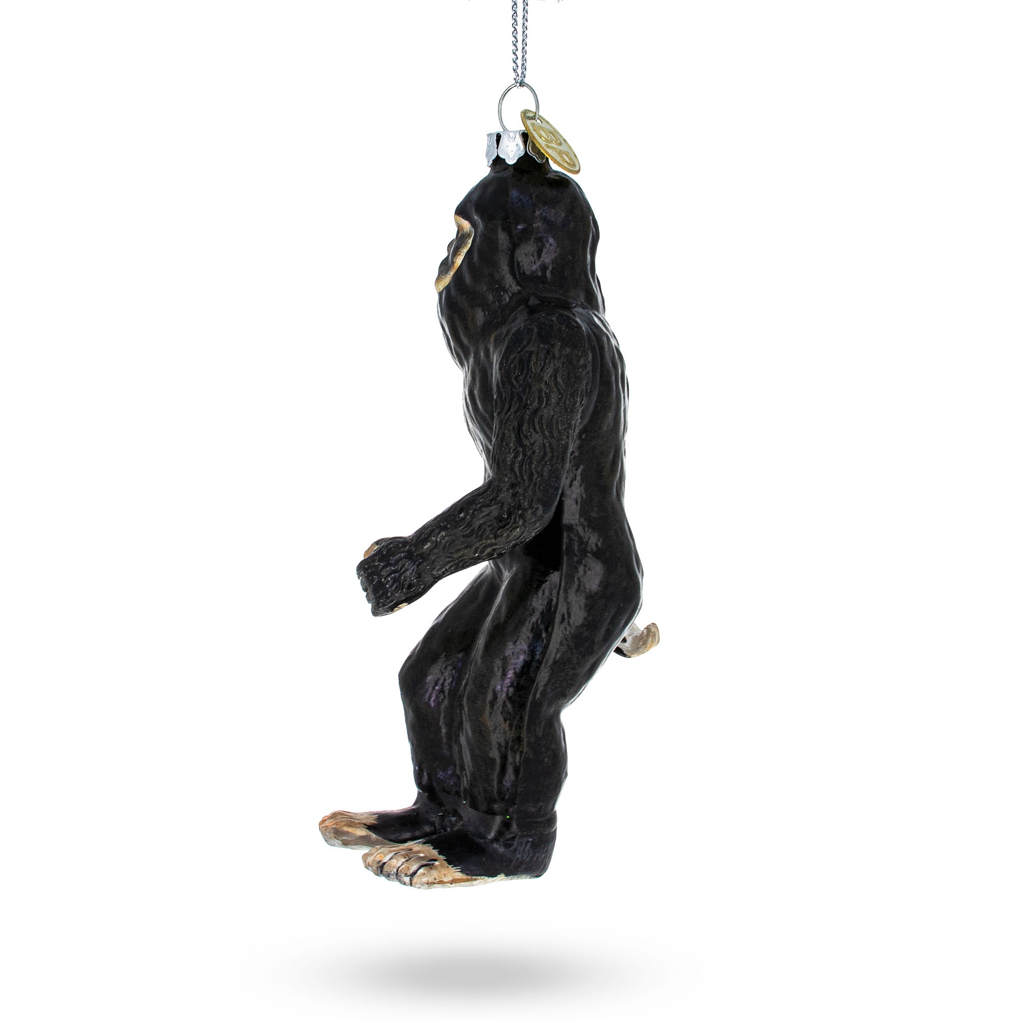 Bigfoot Glass Christmas Ornament