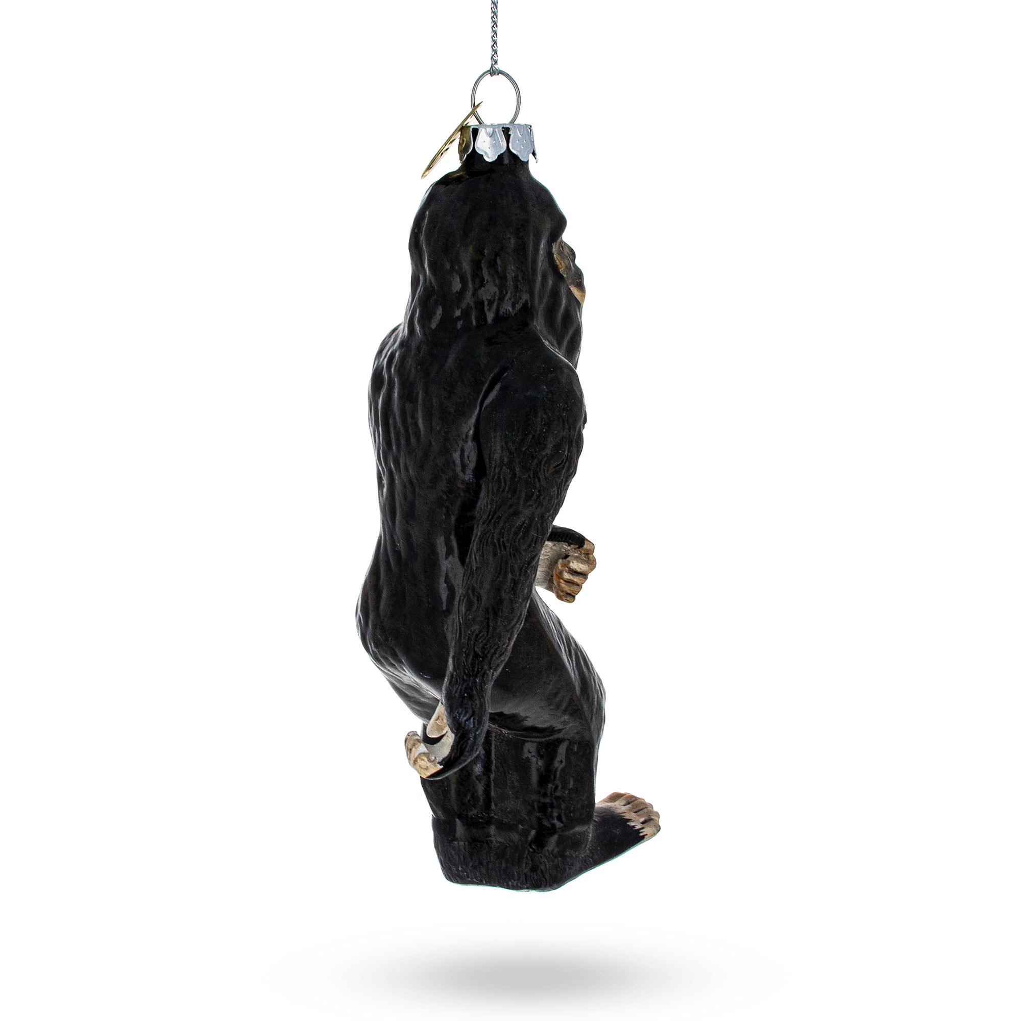 Bigfoot Glass Christmas Ornament