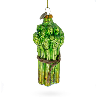 Fresh Asparagus Glass Christmas Ornament