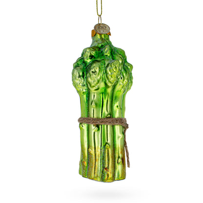 Fresh Asparagus Glass Christmas Ornament