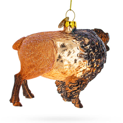 Buffalo Glass Christmas Ornament