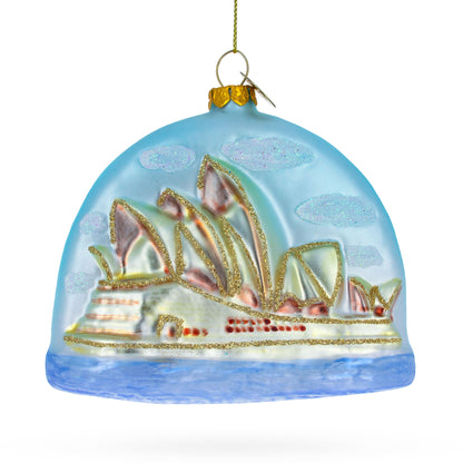 Sydney Opera House Glass Christmas Ornament