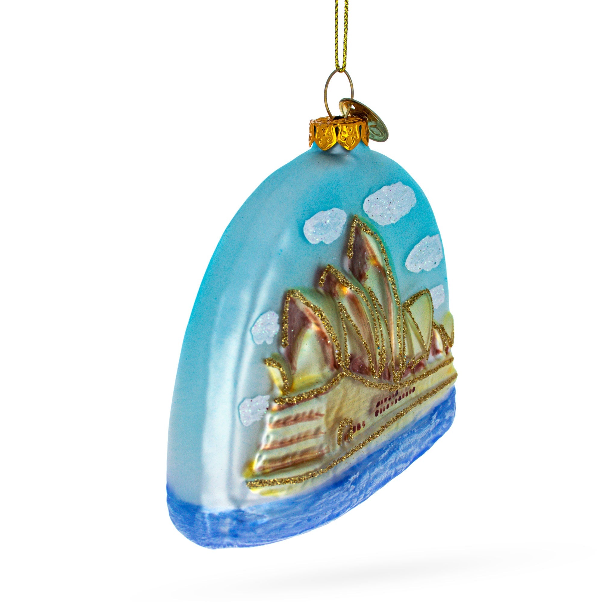 Sydney Opera House Glass Christmas Ornament