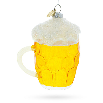 Glass of Foamy Beer Glass Christmas Ornament
