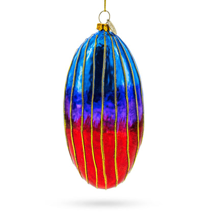 Blessed Virgin Mary Glass Christmas Ornament