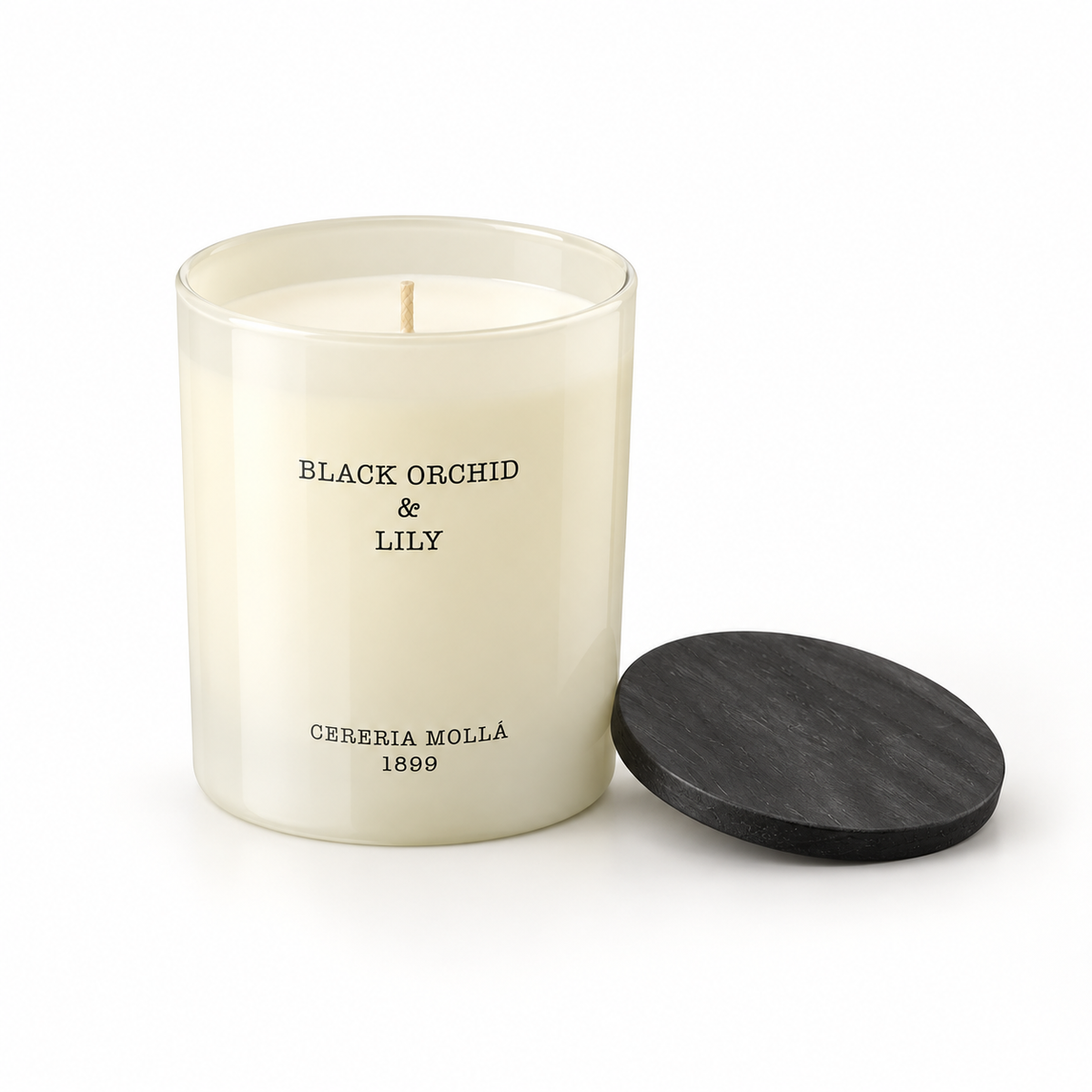 Cereria Molla Black Orchid & Lily 230 g candle, clear product view