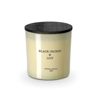 Cereria Molla - Black Orchid & Lily Ivory 3 wick XL Candle - 21 oz / 600 g   