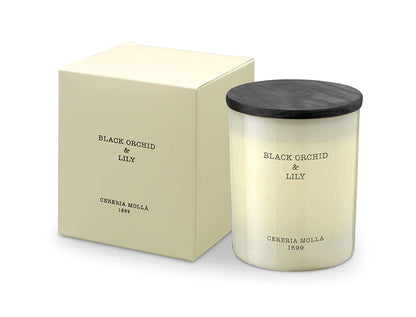 Cereria Molla - Black Orchid & Lily Ivory Premium Candle - 8 oz / 230 g - Coastous