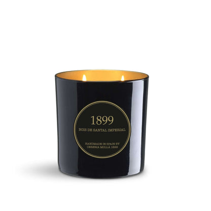 Cereria Molla - Bois de Santal Imperial Black & Gold Premium Candle -  21 oz / 600 g -  Coastous