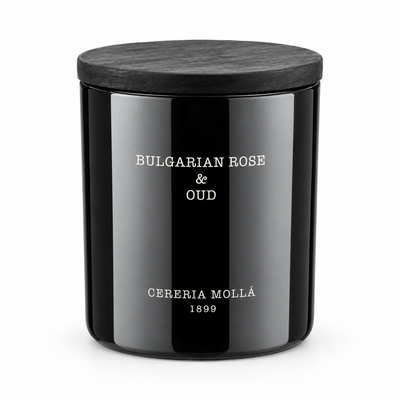 Cereria Molla Bulgarian Rose & Oud 230 g candle, clear product view