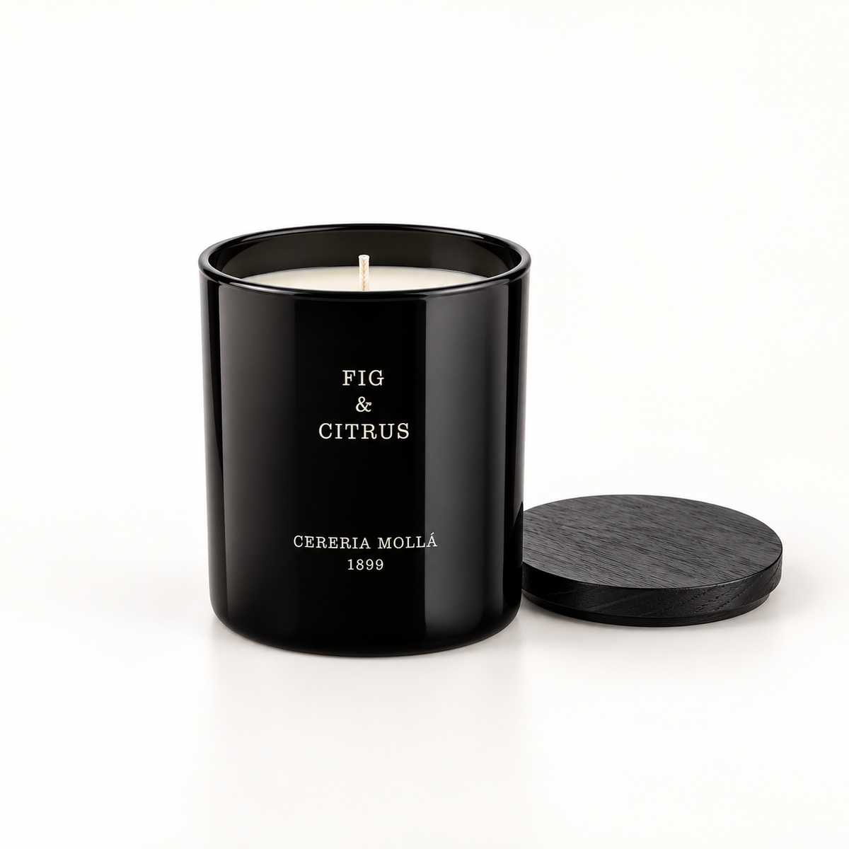 Cereria Molla Fig & Citrus 230 g candle, clear product view