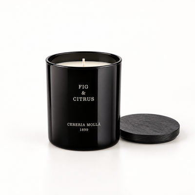 Cereria Molla Fig & Citrus 230 g candle, clear product view