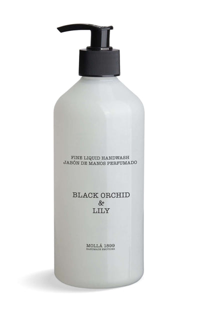 Cereria Molla - Fine Liquid Handwash - 16.9 fl oz / 500 ml -  Black Orchid & Lily -  Coastous