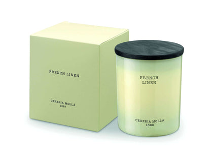 Cereria Molla - French Linen Ivory Premium Candle - 8 0z / 230 g - Coastous