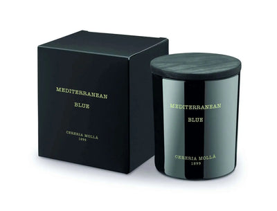 Cereria Molla - Mediterranean Blue Black Premium Candle - 8 oz / 230 g   