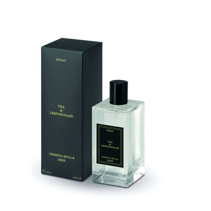 Cereria Molla - Premium Spray - Transparent 3.4 fl oz / 100 ml -  Tea and Lemongrass - Coastous