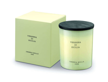 Cereria Molla - Verbena di Sicilia Ivory Premium Candle - 8 oz / 230 g - Coastous