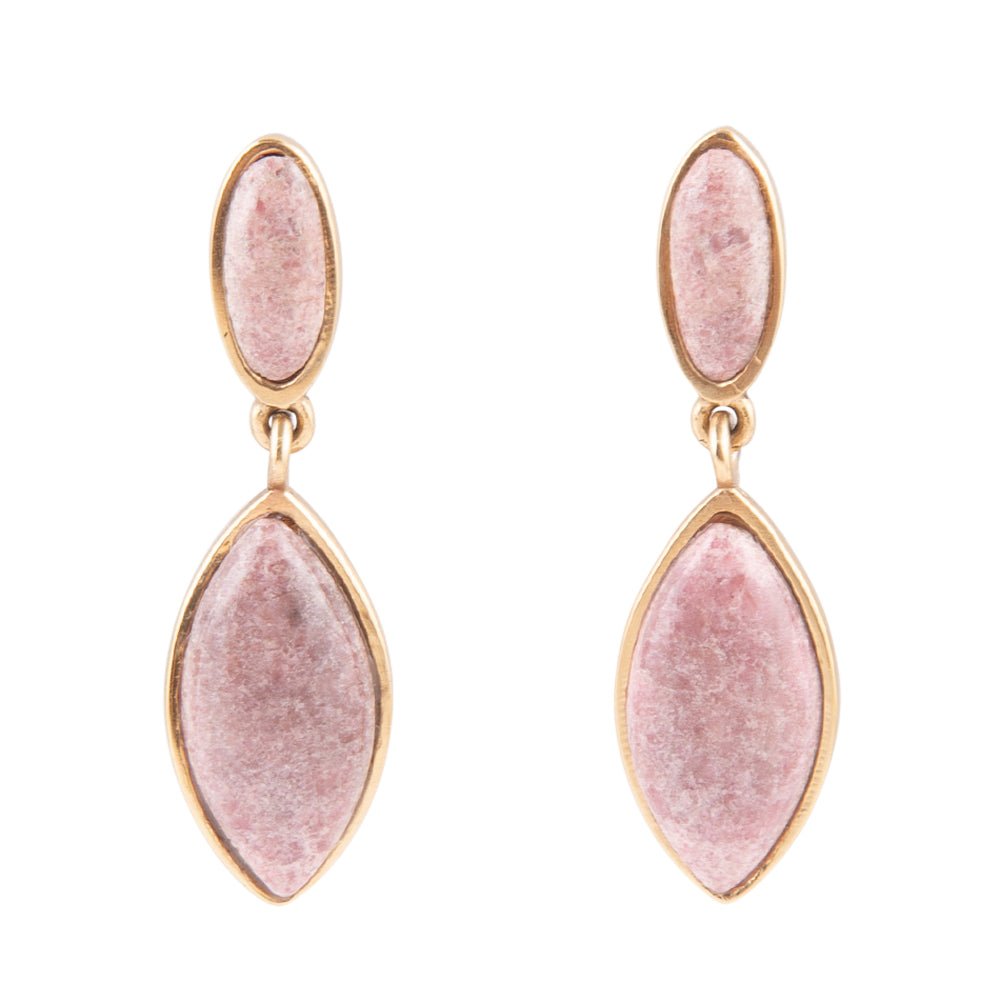 Champion Double Drop Rhodonite Earrings Barse Jewelry
