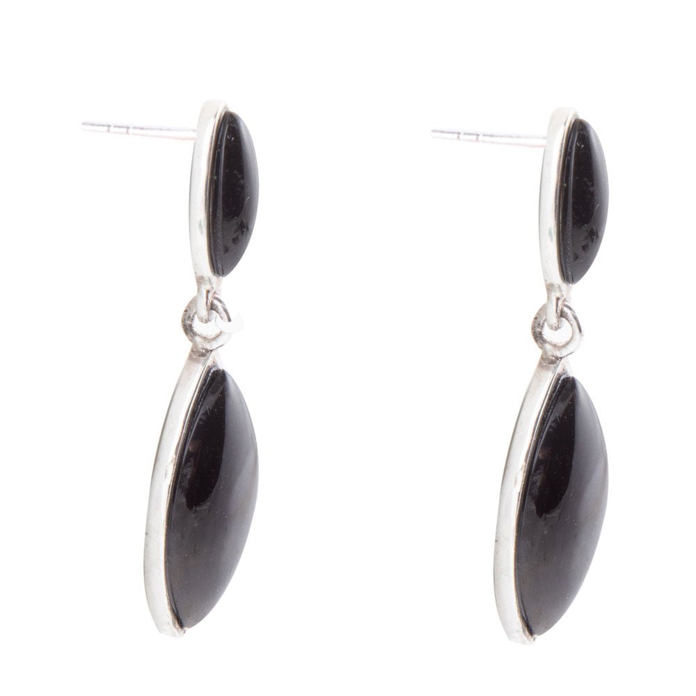 Champion Onyx and Sterling Silver Earrings Barse Jewelry