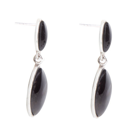 Champion Onyx and Sterling Silver Earrings Barse Jewelry