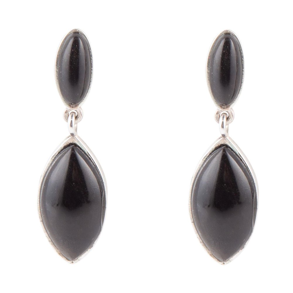 Champion Onyx and Sterling Silver Earrings Barse Jewelry