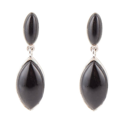 Champion Onyx and Sterling Silver Earrings Barse Jewelry