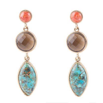 Champion Triple Drop Earrings Barse Jewelry