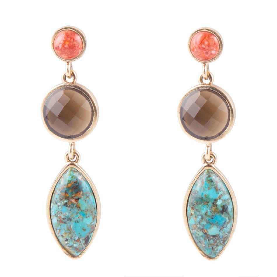 Champion Triple Drop Earrings Barse Jewelry