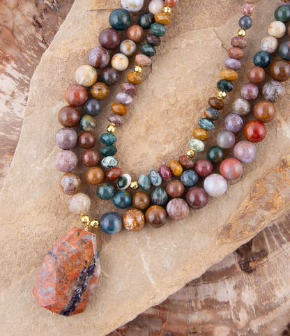 Cheyenne Jasper Statement Necklace Barse Jewelry