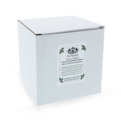 Irish Santa Sitting on a Whiskey Barrel Glass Christmas Ornament