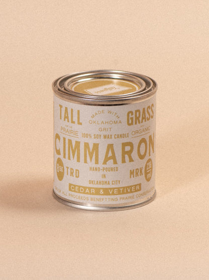 Cimmaron: Cedar + Vetiver Soy Wax Candle Tallgrass Supply