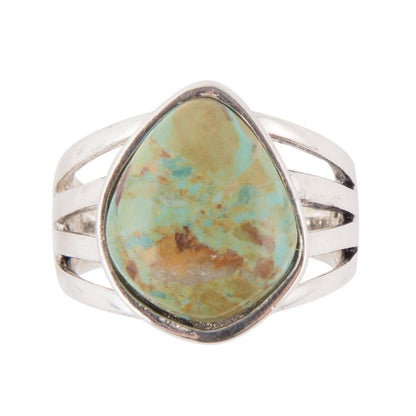 Classy Sterling Silver Blue Turquoise Ring Barse Jewelry