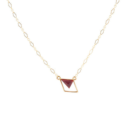Corundum and Bronze Triangle Necklace Barse Jewelry