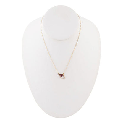 Corundum and Bronze Triangle Necklace Barse Jewelry