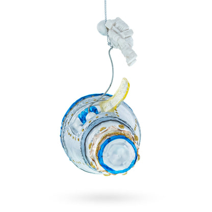 Astronaut in Outer Space Glass Christmas Ornament BestPysanky