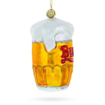 Frothy Beer Mug Glass Christmas Ornament