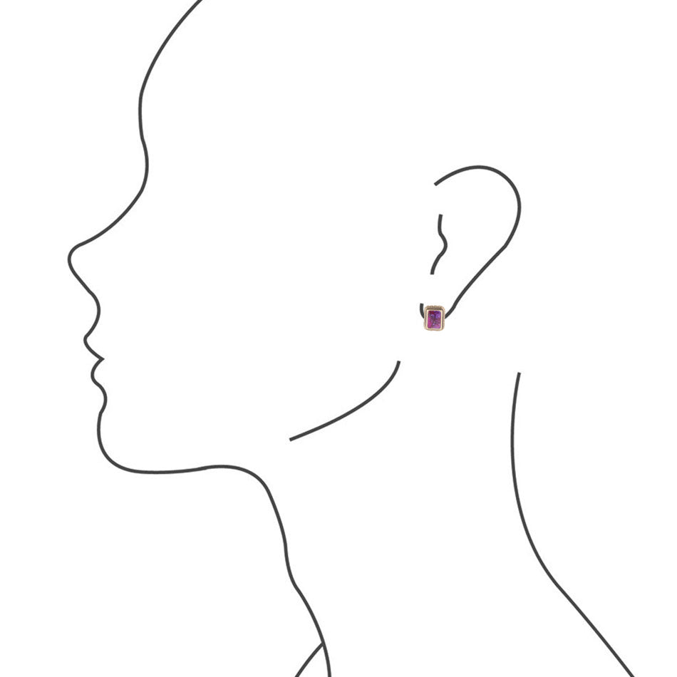 Credence Genuine Purple Turquoise Post Earrings Barse Jewelry