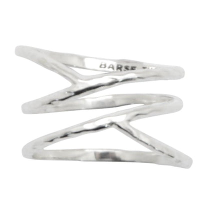 Criss Cross Sterling Silver Ring Barse Jewelry
