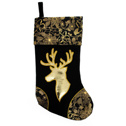 Set of 3 Felt Santa, Reindeer Christmas Stockings 16 Inches