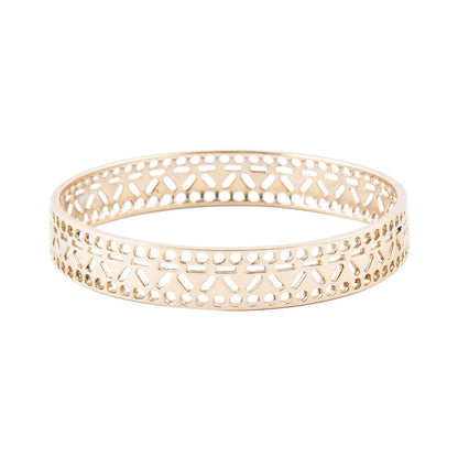 Cut it Out Bangle Golden Bracelet Barse Jewelry