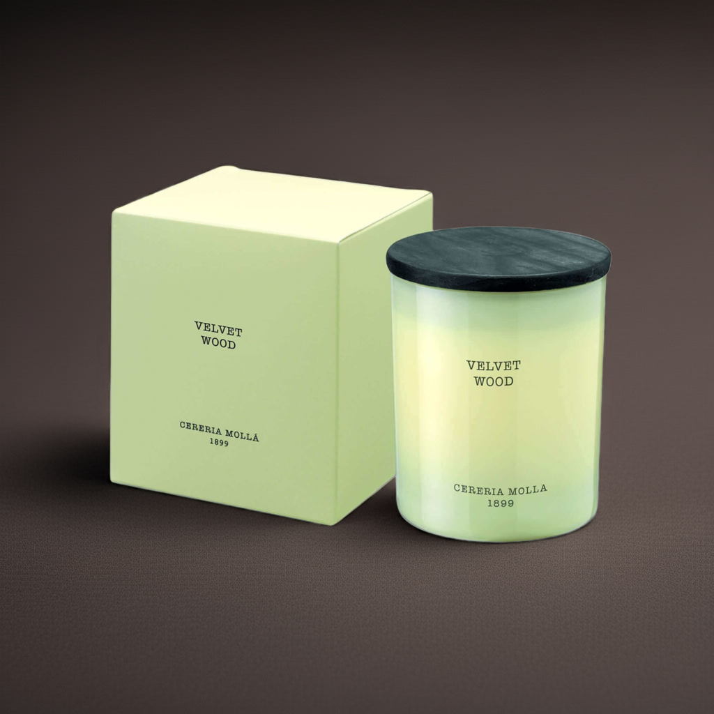 Cereria Molla - Velvet Wood Ivory Premium Candle - 8 oz / 230 g - Coastous