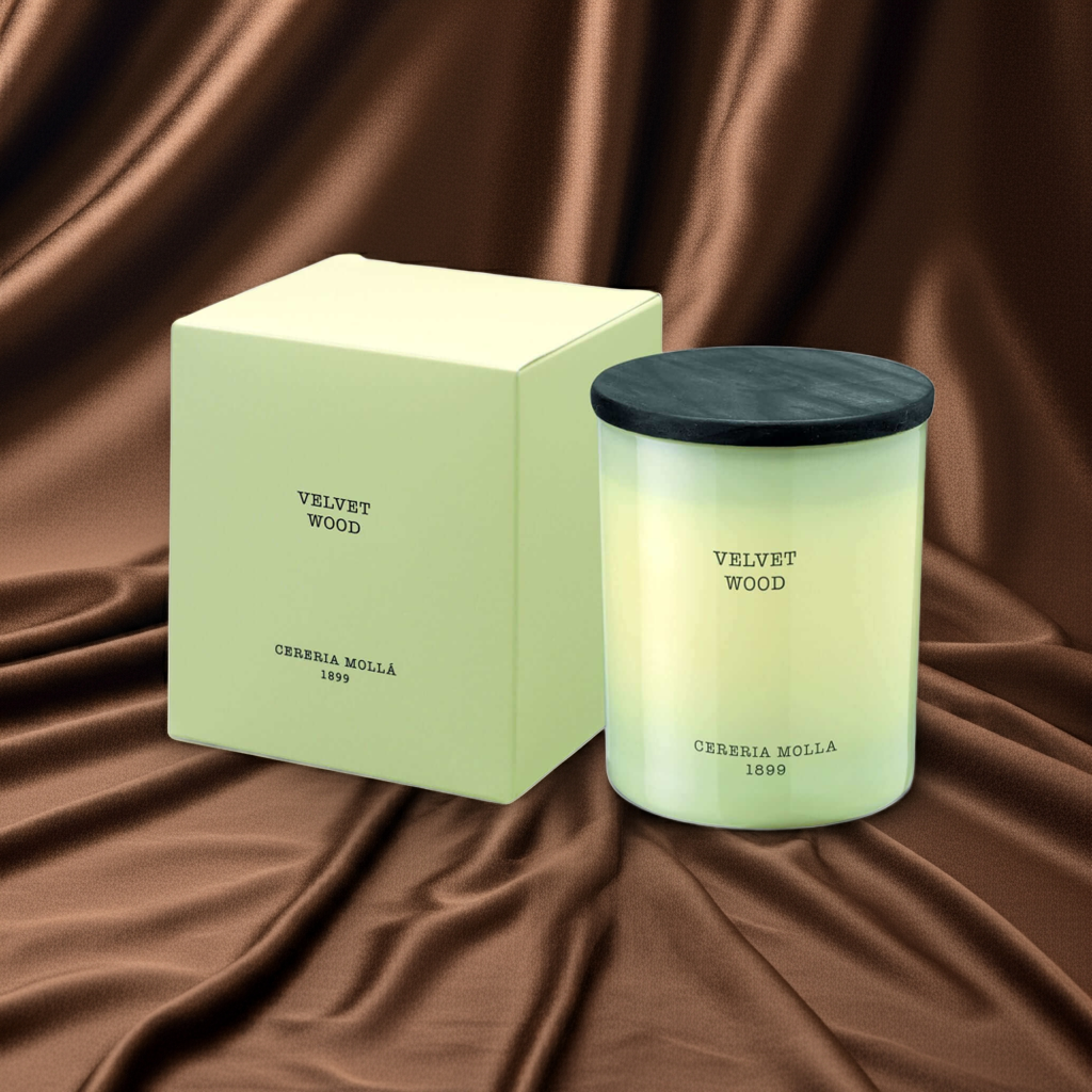 Cereria Molla - Velvet Wood Ivory Premium Candle - 8 oz / 230 g - Coastous