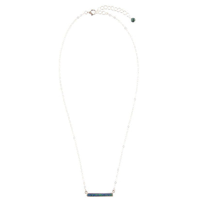 Dainty Azurite Bar Necklace Barse Jewelry