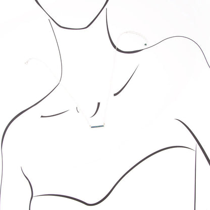 Dainty Azurite Bar Necklace Barse Jewelry