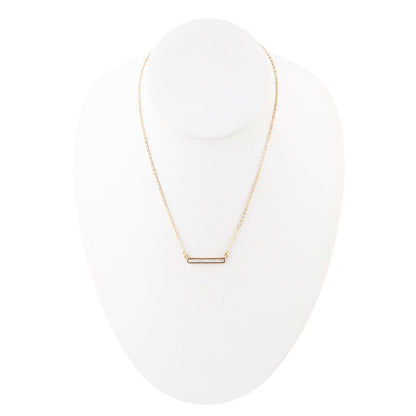 Dainty Botswana Agate Bar Necklace Barse Jewelry