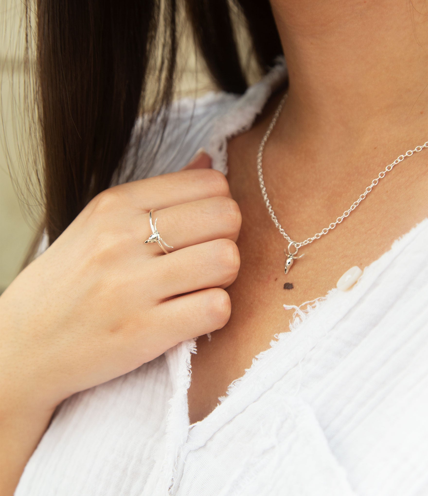 Dainty Longhorn Ring Barse Jewelry