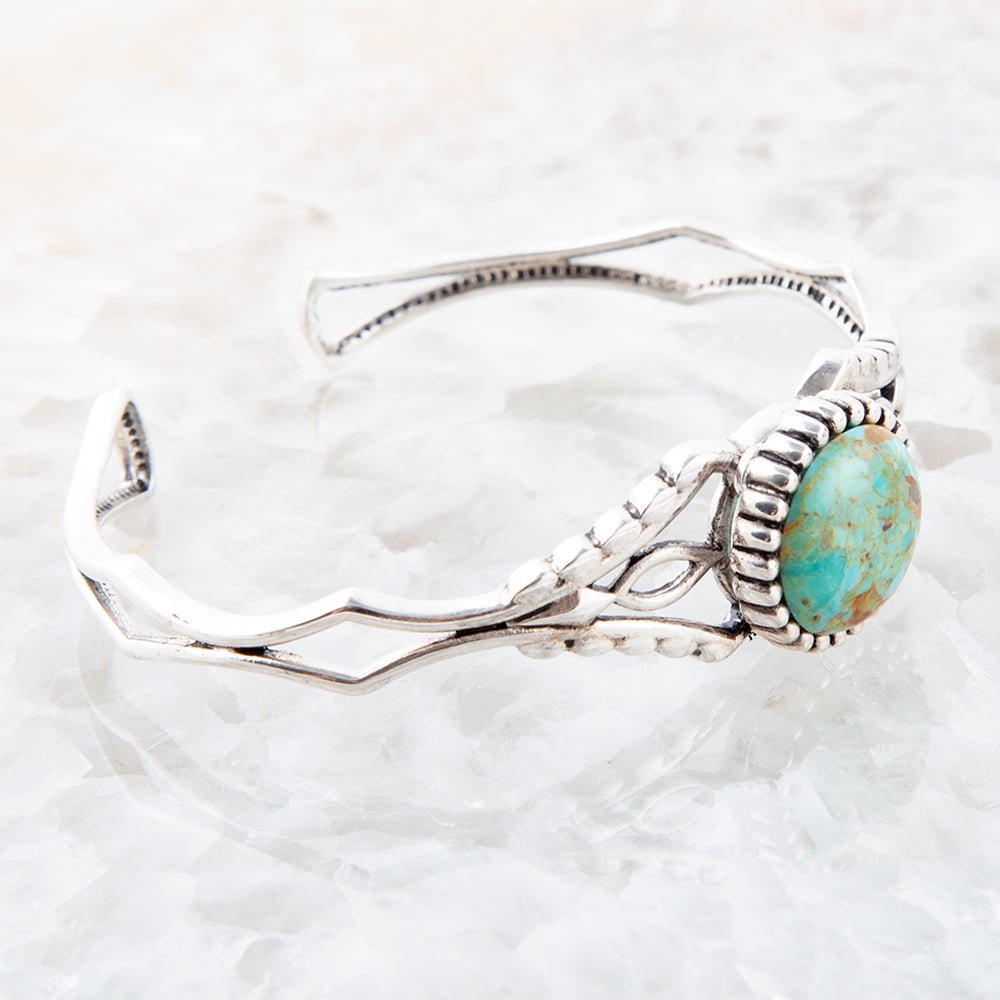 Dainty Turquoise Cuff Bracelet Barse Jewelry