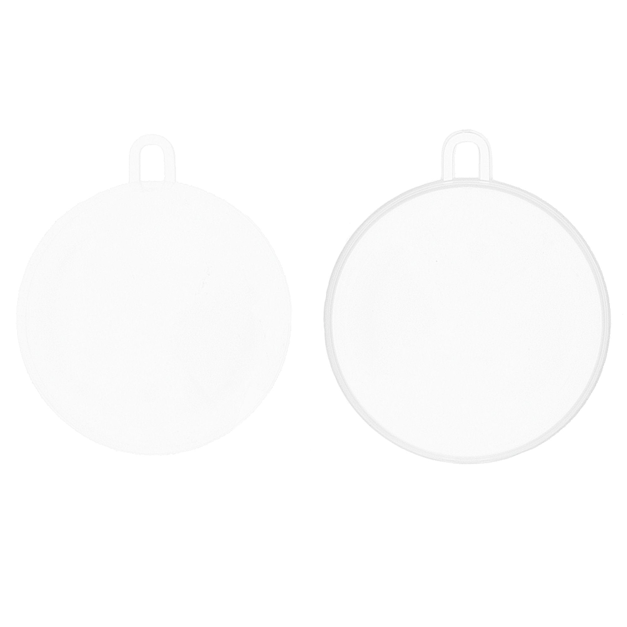 2.36-Inch Clear Plastic Fillable Christmas Ball Ornaments for DIY Crafts: Set of 3 BestPysanky